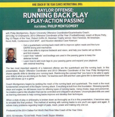 (Rental)-Baylor Offense: Running Back Play & Play Action Passing Phillip Montgomery